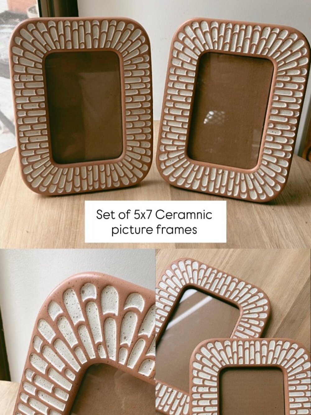 Set of Ceramic Picture Frames